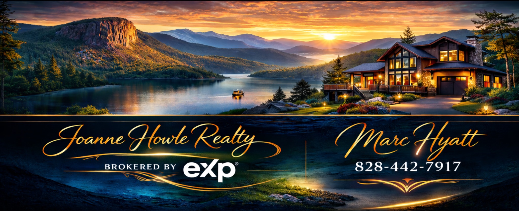 Lakeside luxury with Blue Ridge views